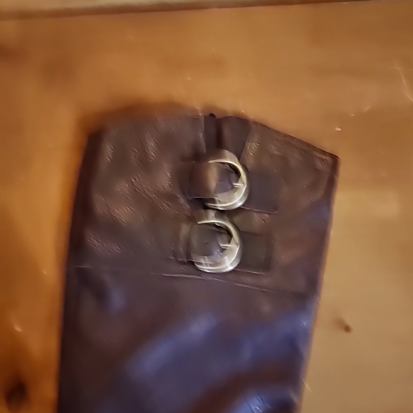 BOC Tall Leather Riding Boots with Heel + Zipper - Brown - Women's 6 - Picture 10 of 10